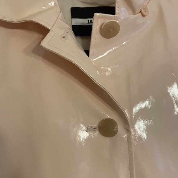 Jane Post Women S Peach Detachable Hood Iconic Princess Rain Slicker Jacket NWT - Picture 6 of 14